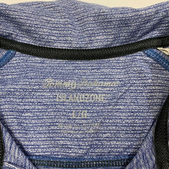 Tommy Bahama Sweatshirt Mens L Large Harbor Blue White Tidal Tech IslandZone - Picture 3 of 10